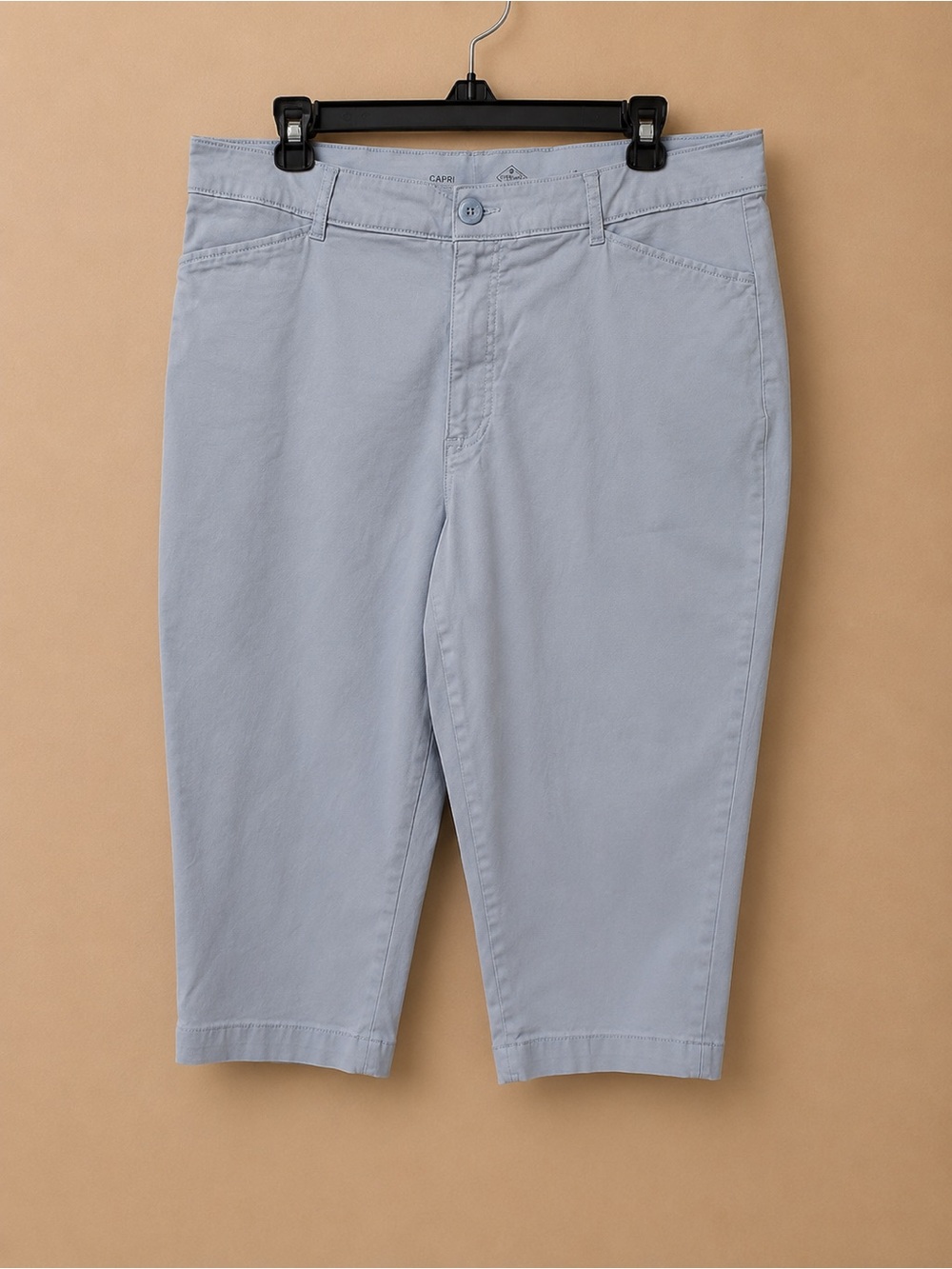 St. John's Bay Light Blue Flat-Front Men's Shorts